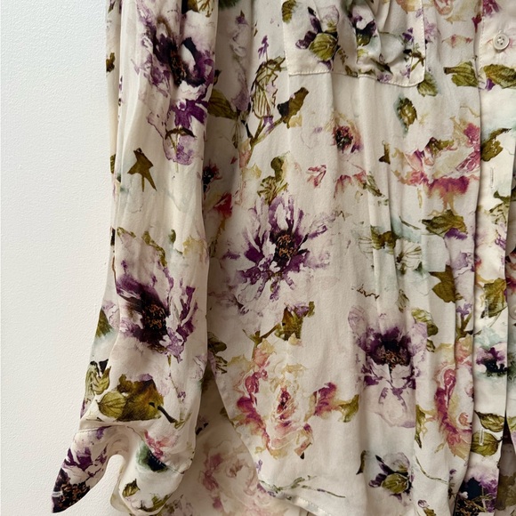 Haute Hippie Silk Floral Blouse - Picture 2 of 8